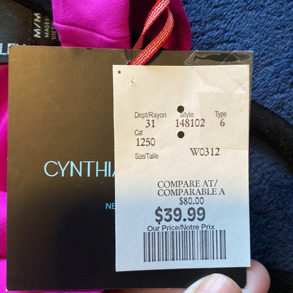Great Cynthia Rowley dress, size M. Brand new with tags. Needs to be steamed. - Picture 4 of 6